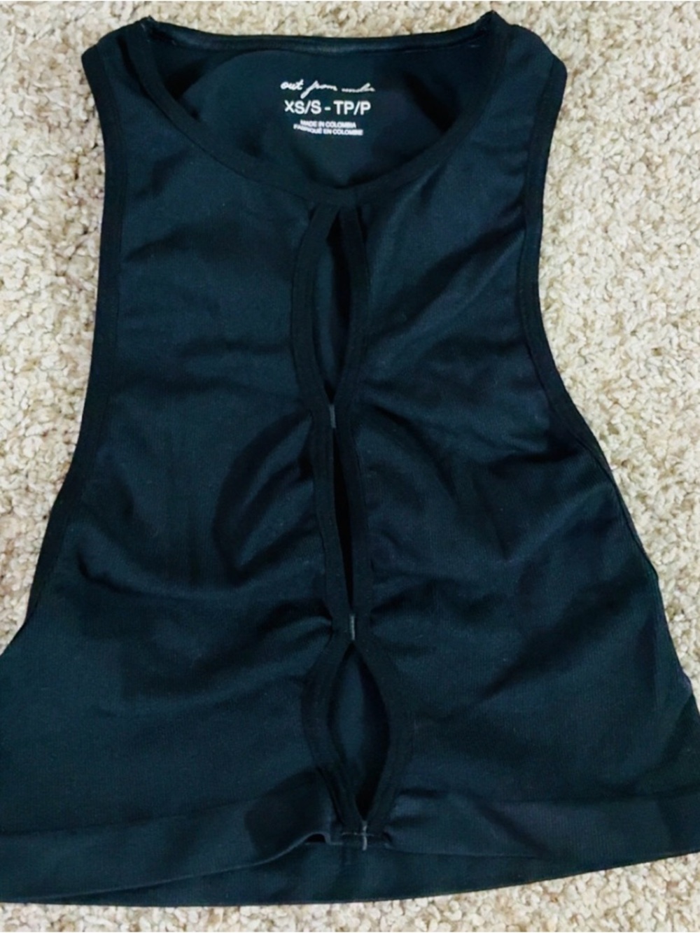 Urban Outfitters Black Cutout Tank Top